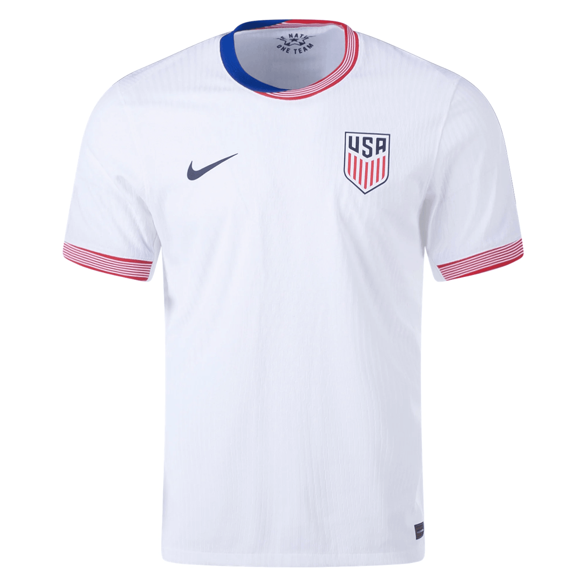 Nike Mens United States Authentic Match Home Jersey 24/25 (White/Obsidian) | SoccerWearhouse