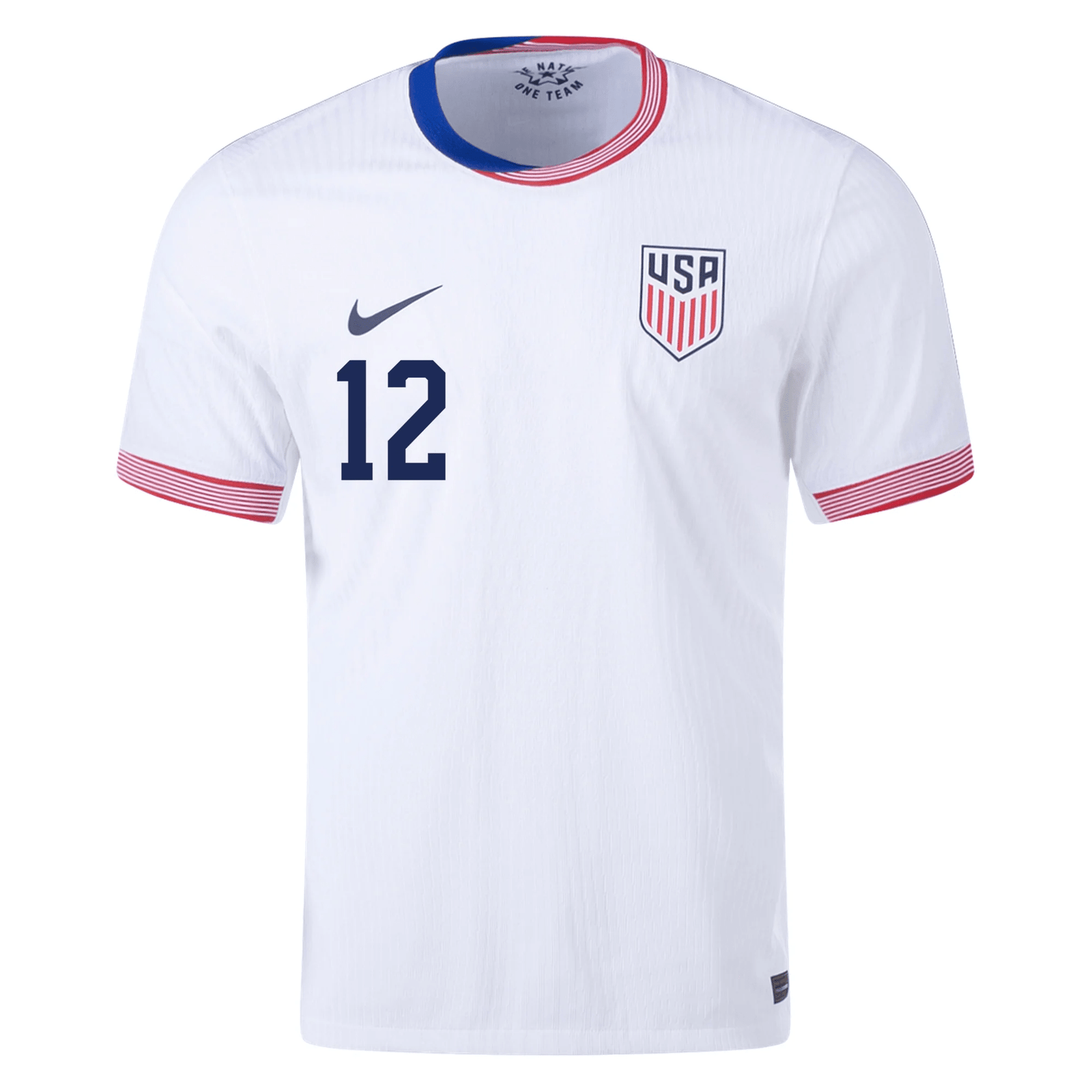 Nike Mens United States Authentic Miles Robsinson Match Home Jersey 24/25 (White/Obsidian) | SoccerWearhouse