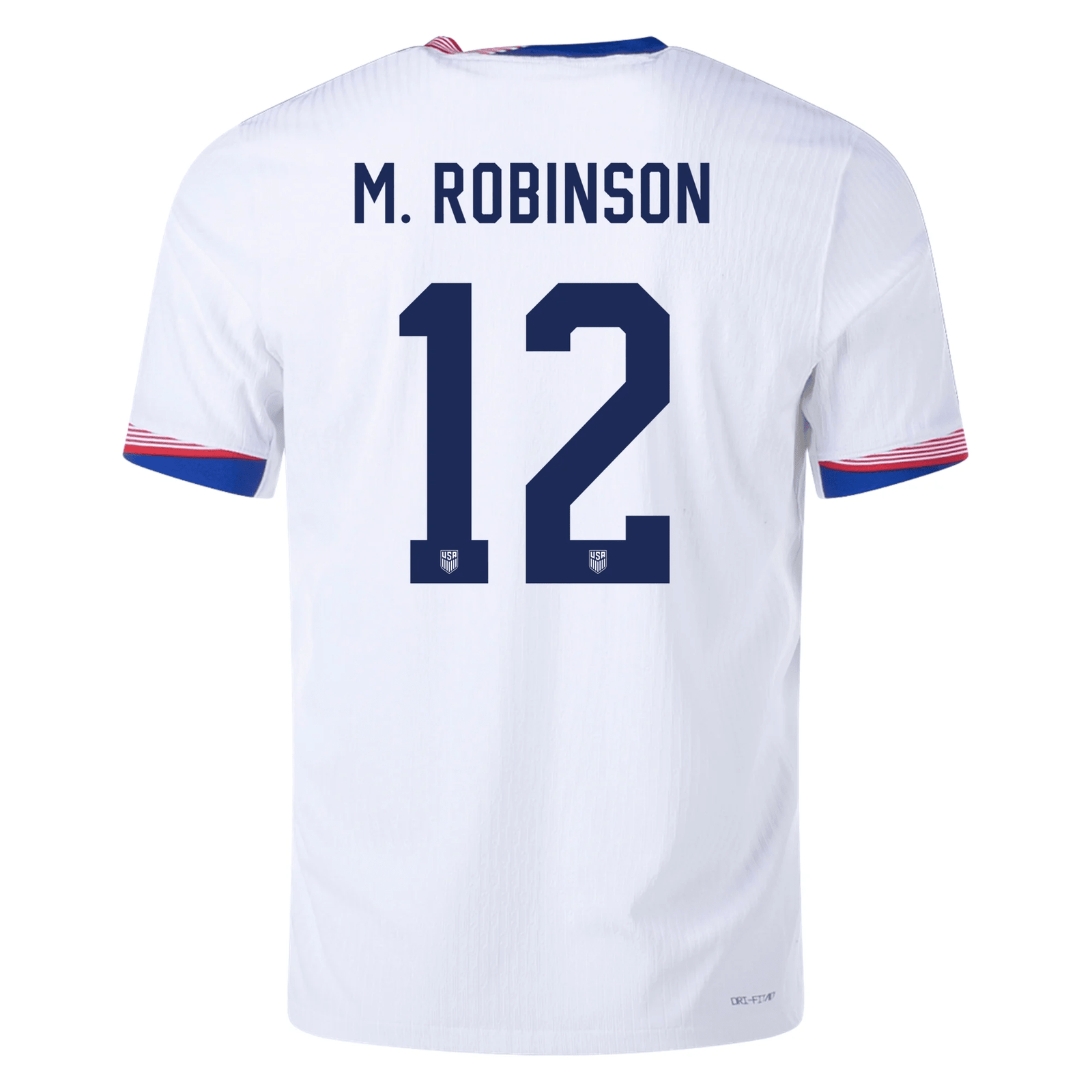 Nike Mens United States Authentic Miles Robsinson Match Home Jersey 24/25 (White/Obsidian) | SoccerWearhouse