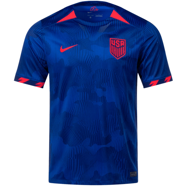 Nike Mens United States Away Jersey 23/24 (Hyper Royal/Loyal Blue) | SoccerWearhouse