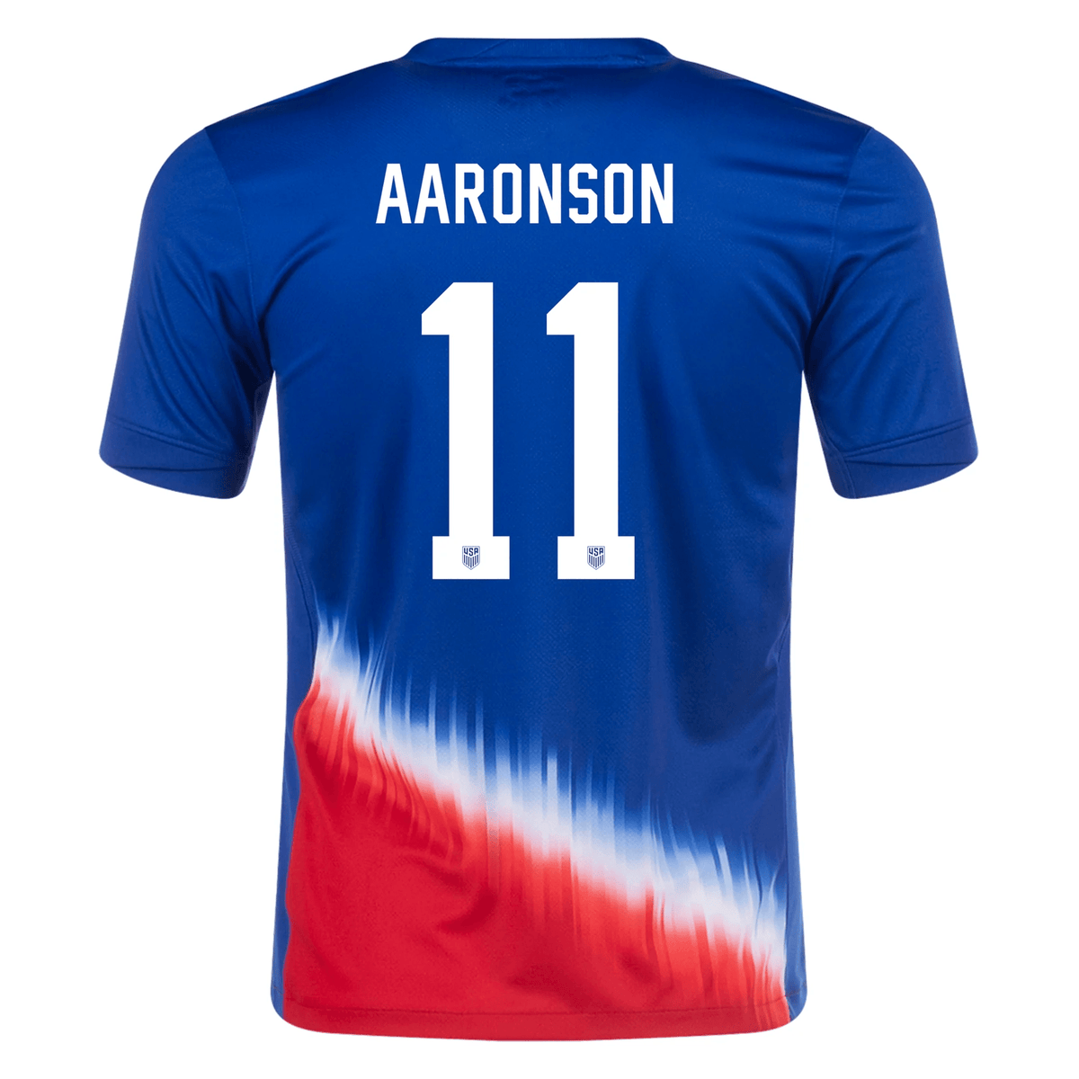 Nike Mens United States Brenden Aaronson Away Jersey 24/25 (Old Royal/Sport Red) | SoccerWearhouse