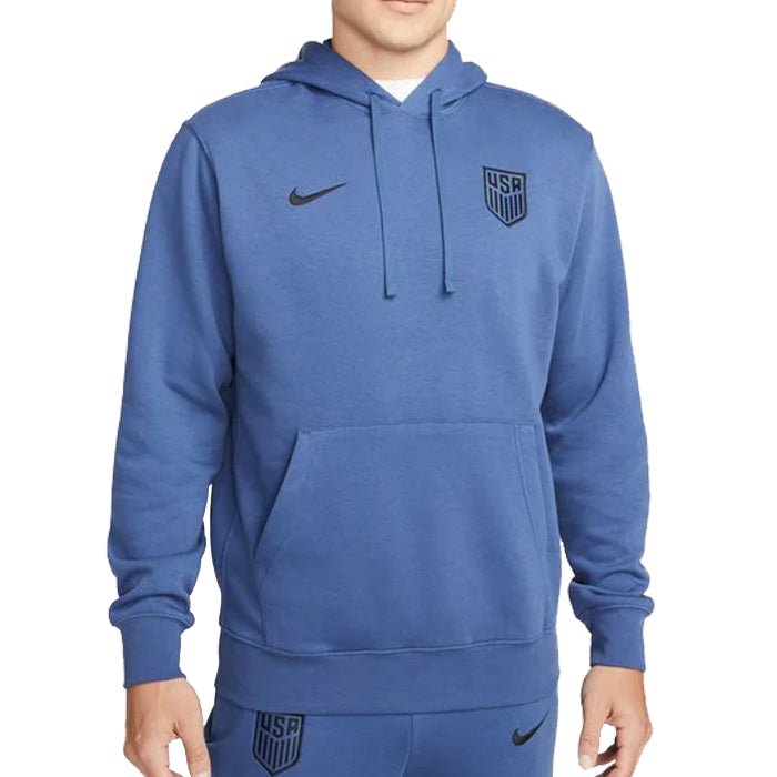 Nike Men's United States Club Fleece Hoodie (Mystic Navy/Black) | SoccerWearhouse
