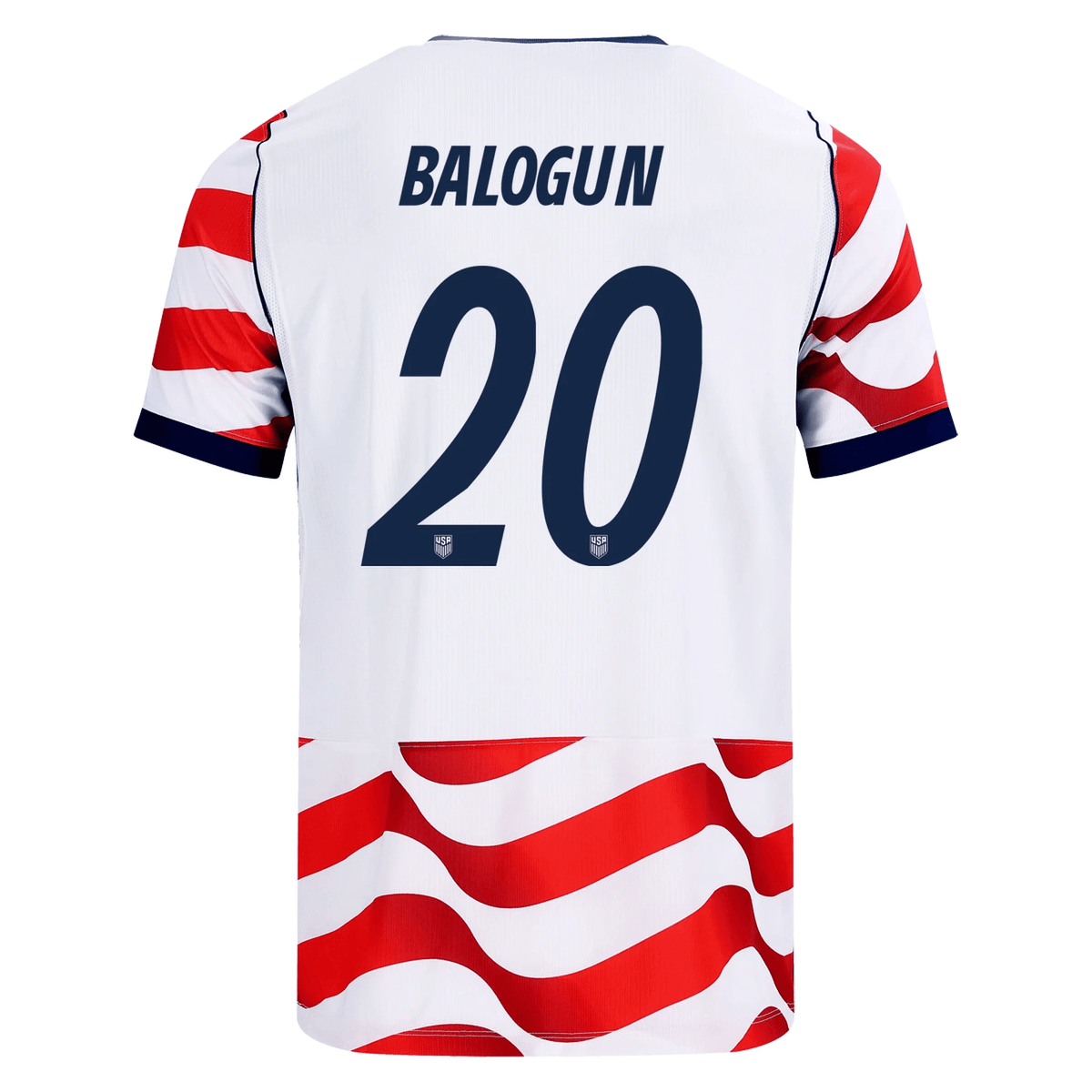 Nike Mens United States Florian Balogun Stadium Home Jersey 2026 (Sail/Midnight Navy) | SoccerWearhouse