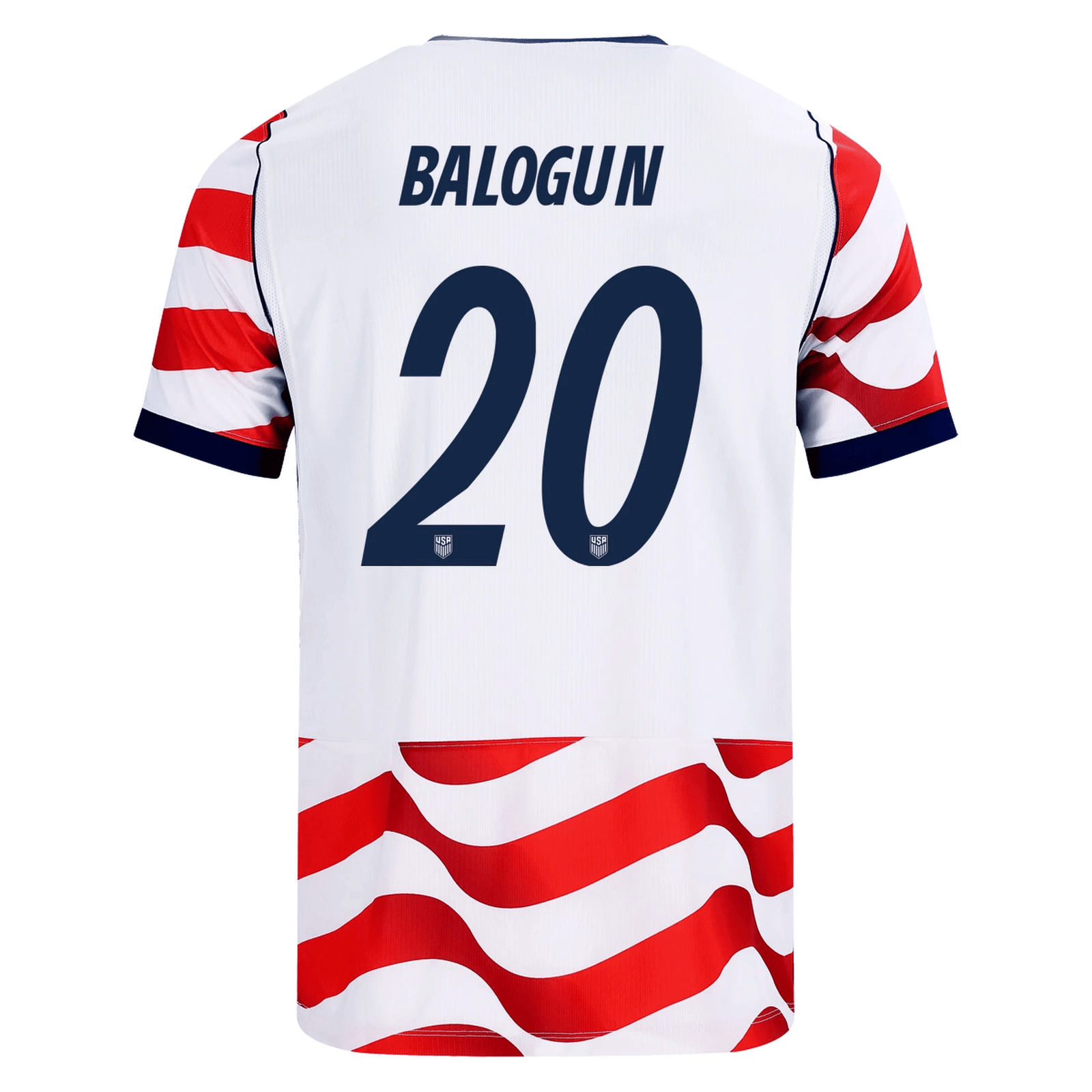 Nike Mens United States Florian Balogun Stadium Home Jersey 2026 (Sail/Midnight Navy) | SoccerWearhouse