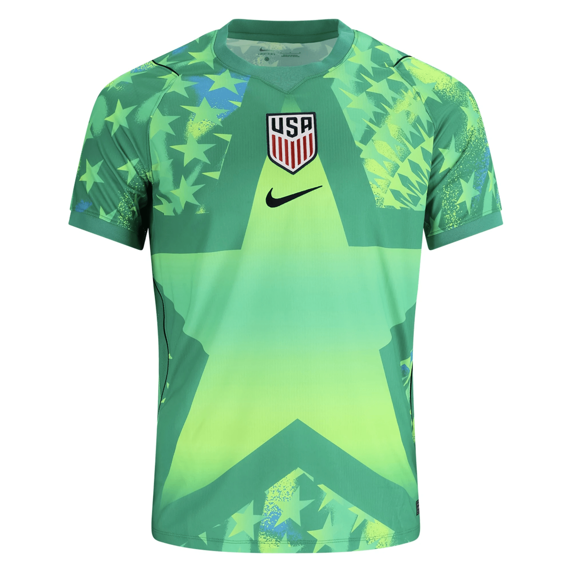 Nike Mens United States Goalkeeper Stadium Jersey 2026 (Green/Black)