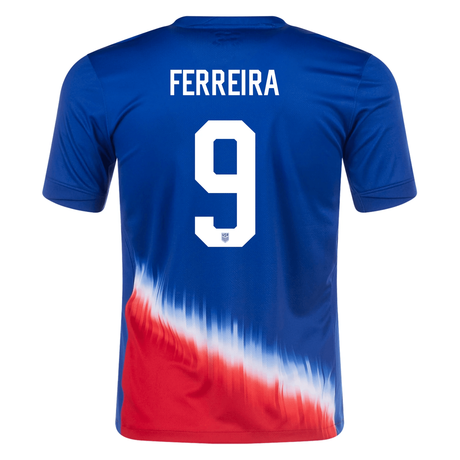 Nike Mens United States Jesus Ferreira Away Jersey 24/25 (Old Royal/Sport Red) | SoccerWearhouse