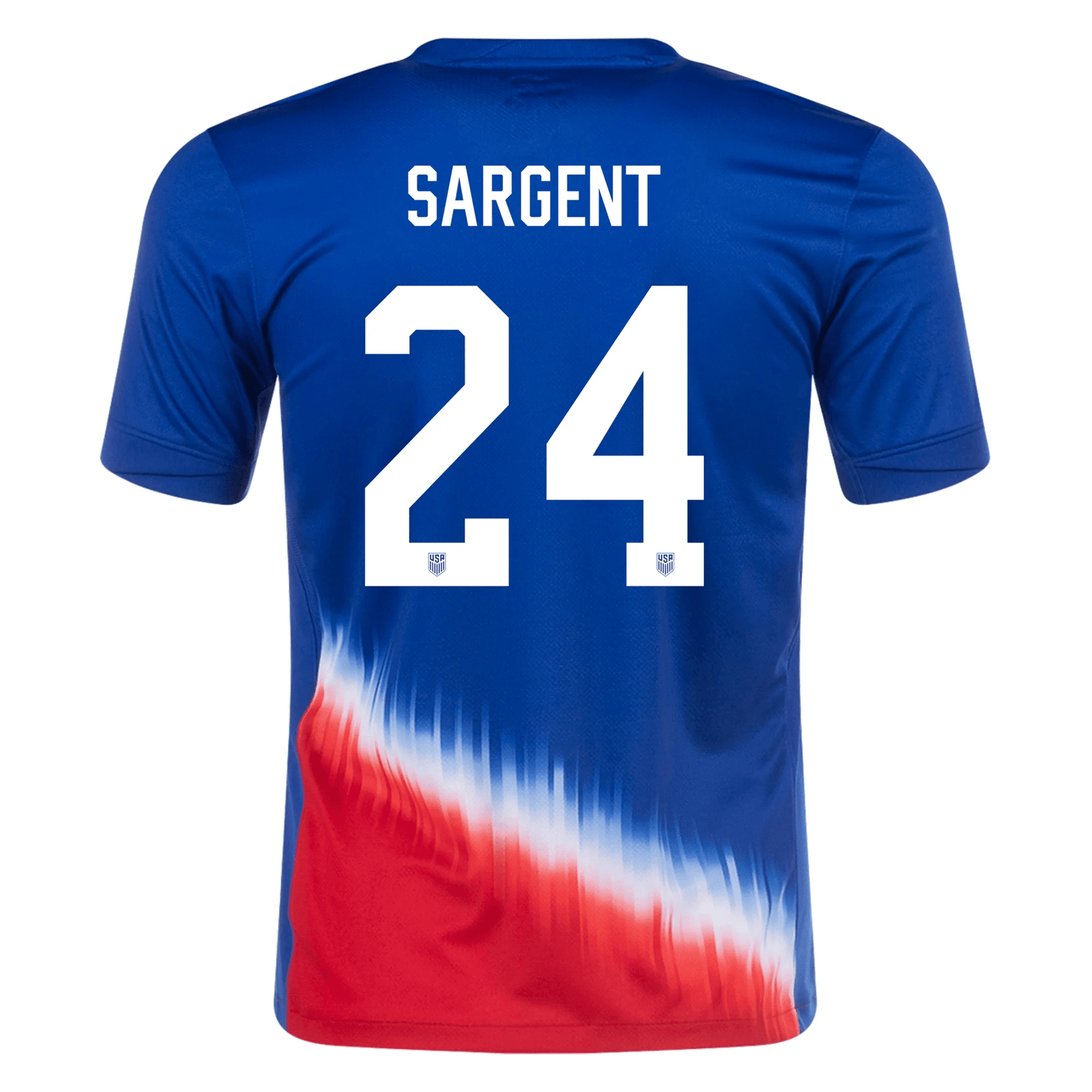 Nike Mens United States Josh Sargent Away Jersey 24/25 (Old Royal/Sport Red) | SoccerWearhouse