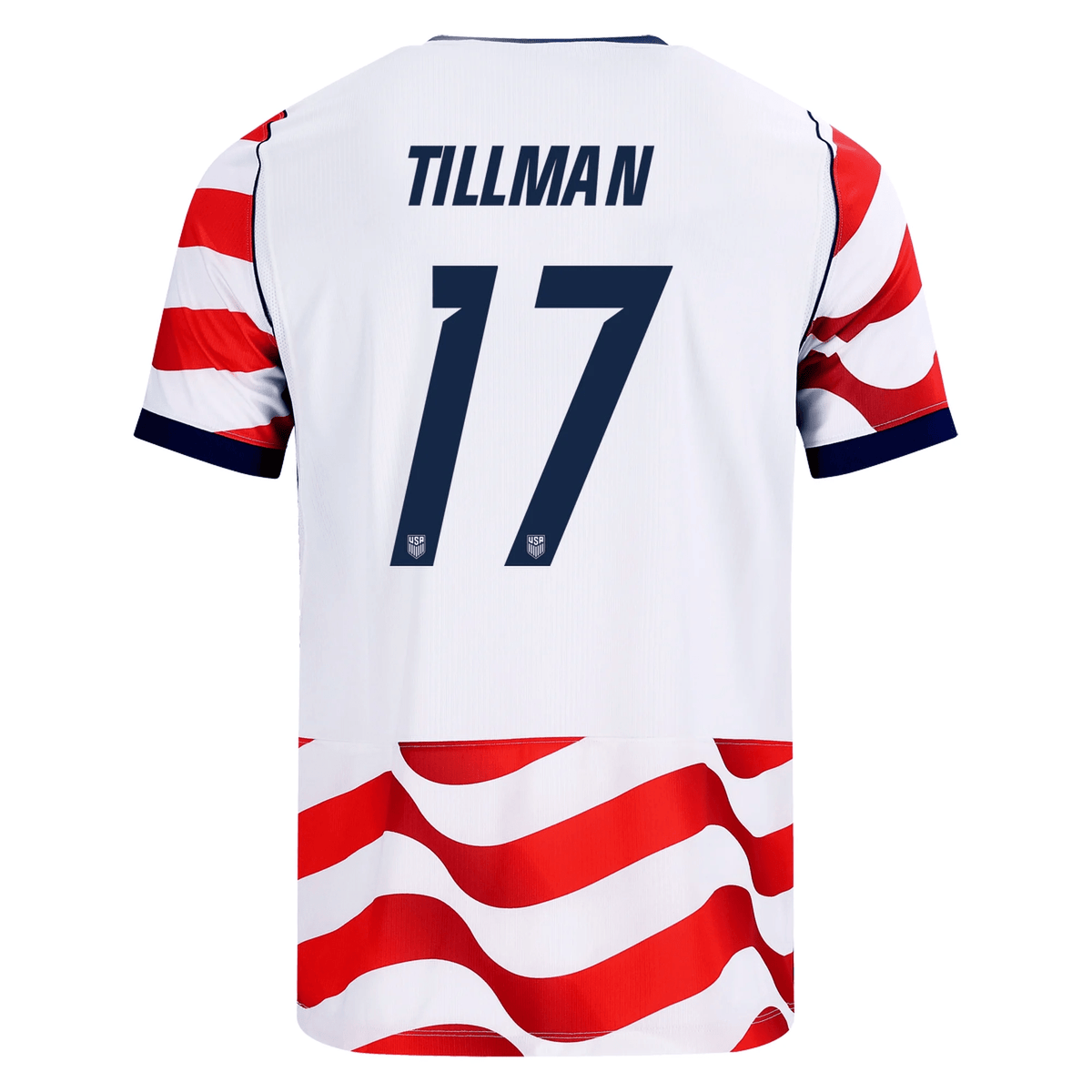 Nike Mens United States Malik Tilman Stadium Home Jersey 2026 (Sail/Midnight Navy) | SoccerWearhouse