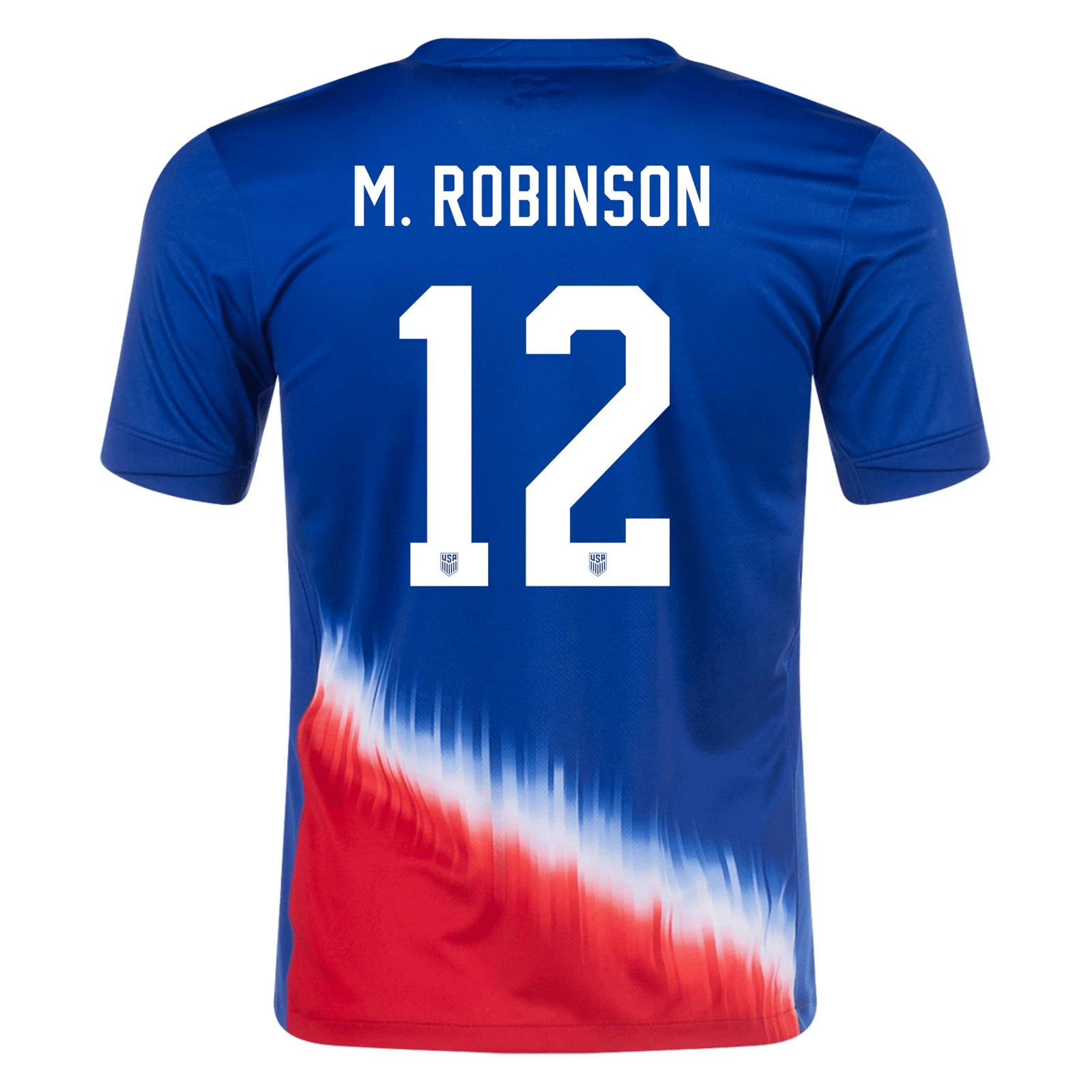 Nike Mens United States Miles Robinson Away Jersey 24/25 (Old Royal/Sport Red) | SoccerWearhouse