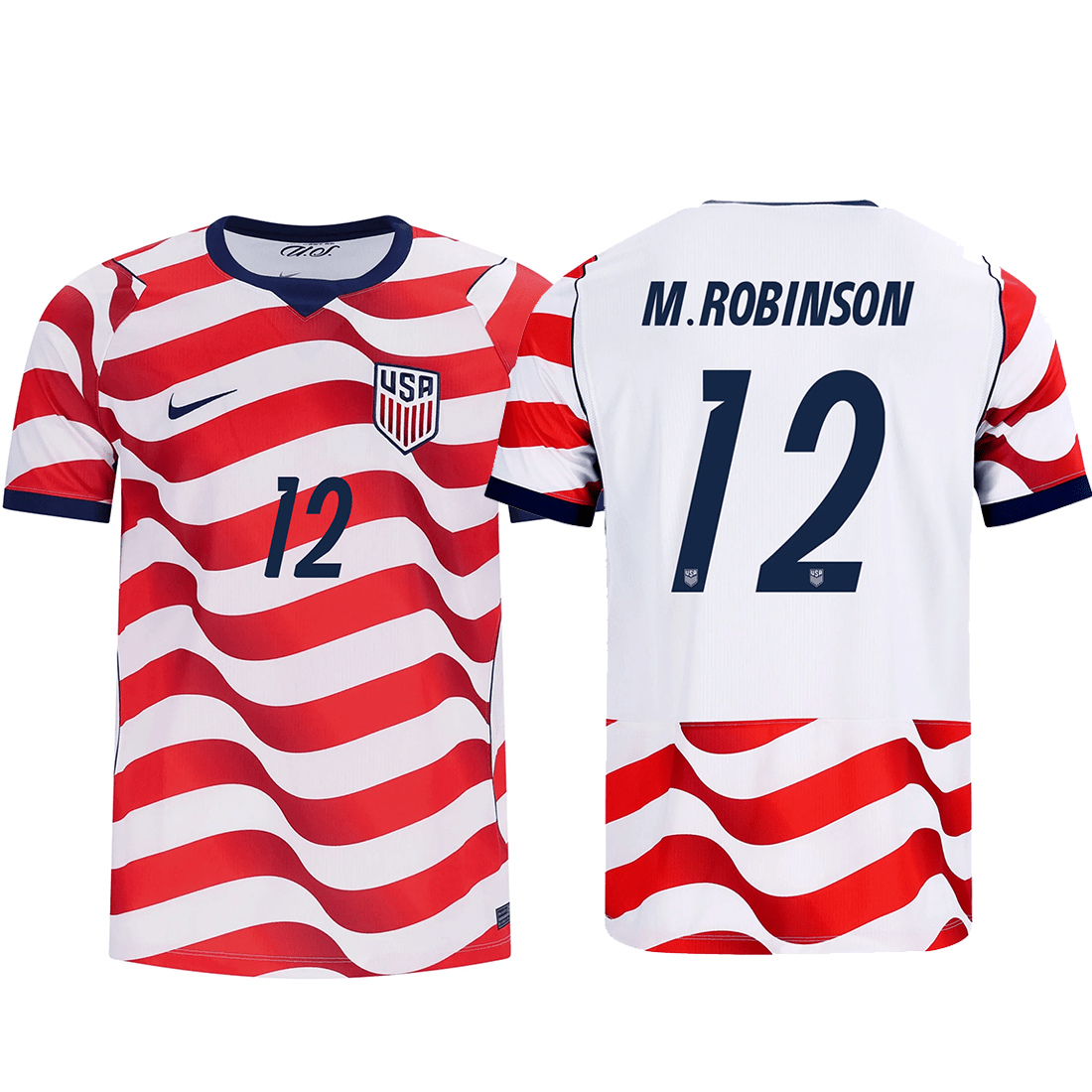 Nike Mens United States Miles Robinson Stadium Home Jersey 2026 (Sail/Midnight Navy) | SoccerWearhouse