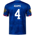 Nike Mens United States Tyler Adams Away Jersey w/ Gold Cup Patches 23/24 (Hyper Royal/Loyal Blue)