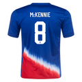 Nike Mens United States Weston McKennie Away Jersey 24/25 (Old Royal/Sport Red)