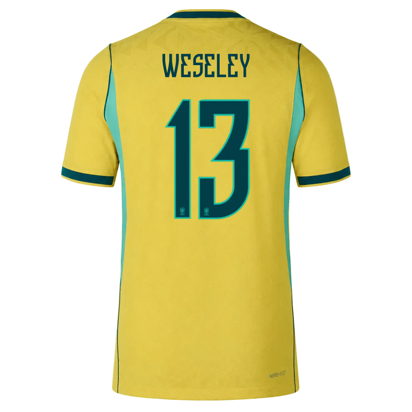 Nike Men's Wesley Match Authentic Home Jersey 2026 (Yellow/Teal) | SoccerWearhouse