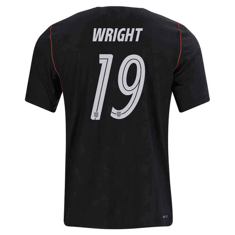 Nike Mens Wright United States Away Stadium Jersey 2026 (Dark Obsidian/Pure Platinum) | SoccerWearhouse