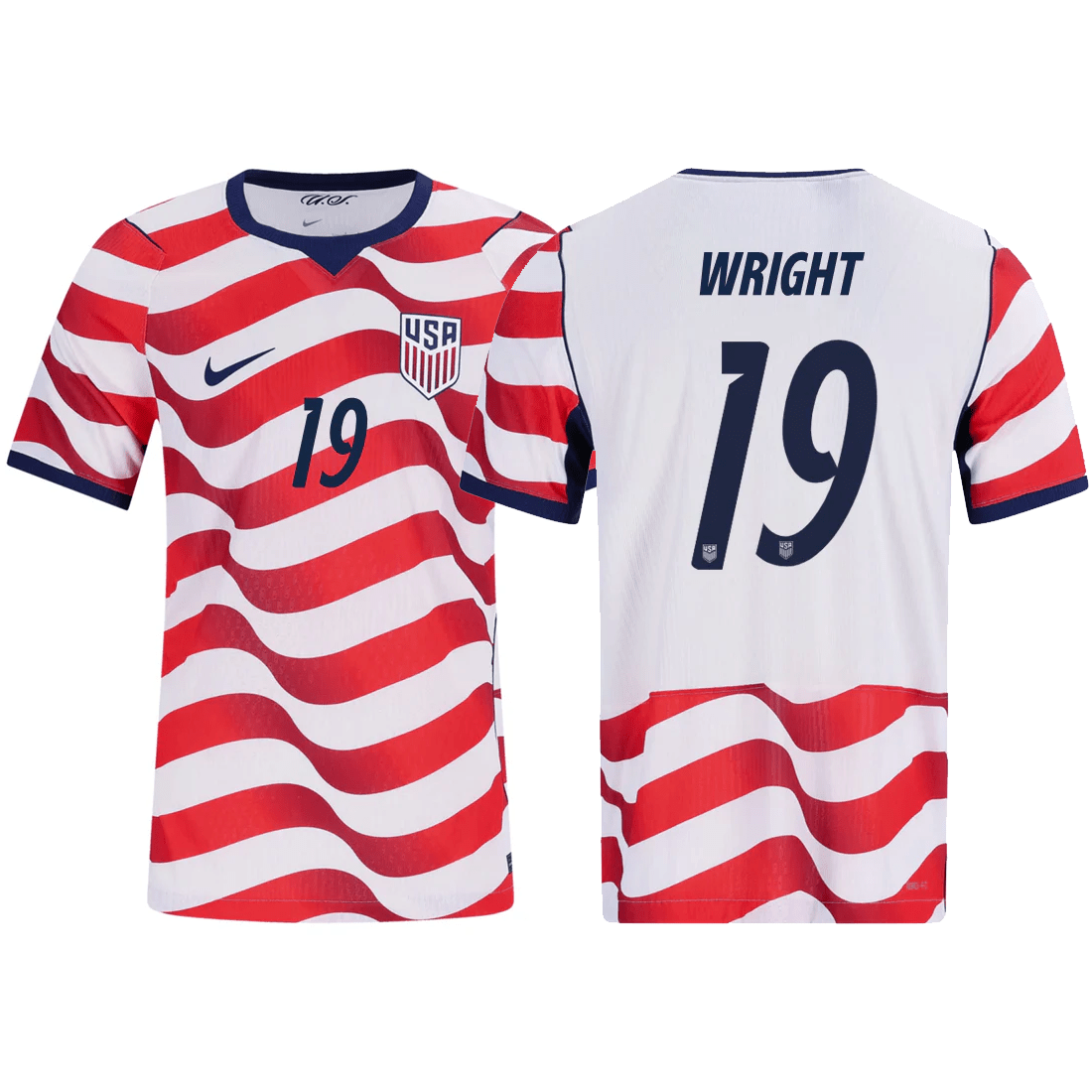Nike Mens Wright United States Match Authentic Home Jersey 2026 (Sail/Midnight Navy) | SoccerWearhouse
