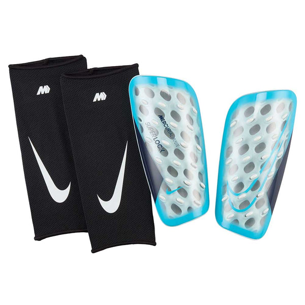 Nike Mercurial FlyLite SuperLock Shin Guards - NOCSAE Certified (Blue