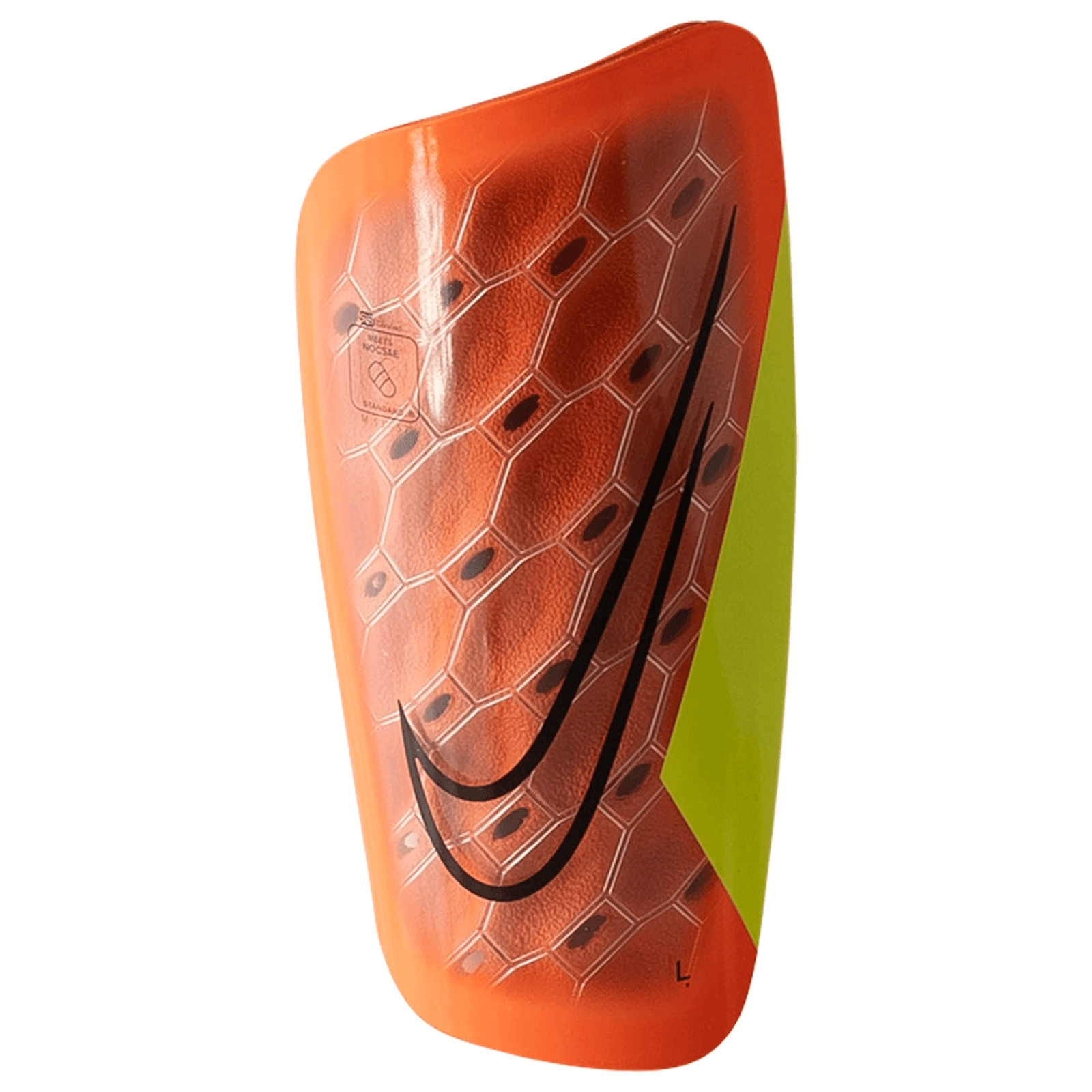 Nike Mercurial Lite Shin Guard (Hyper Crimson/Volt/Black) | SoccerWearhouse
