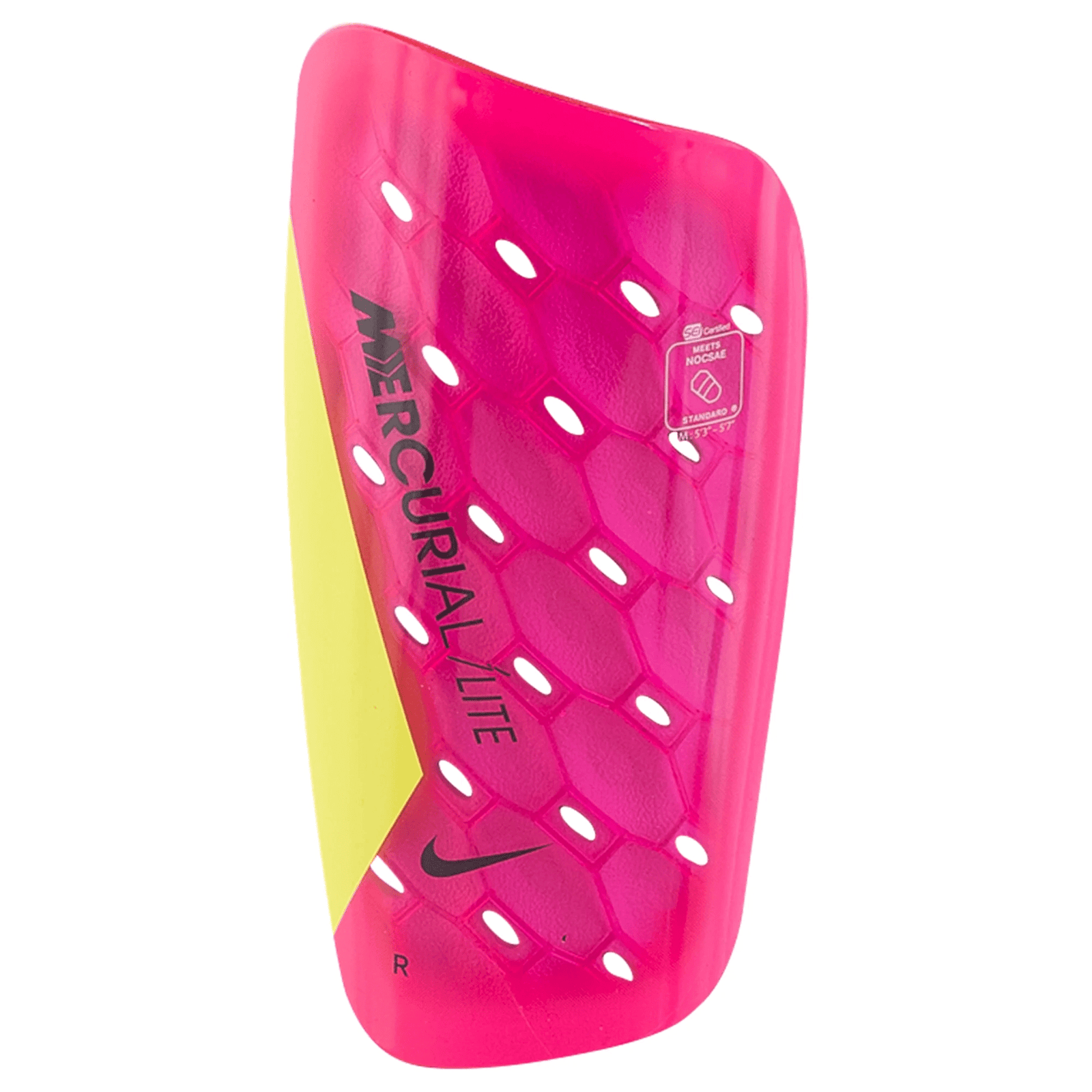 Nike Mercurial Lite Shin Guard (Pink Spell/Volt) | SoccerWearhouse