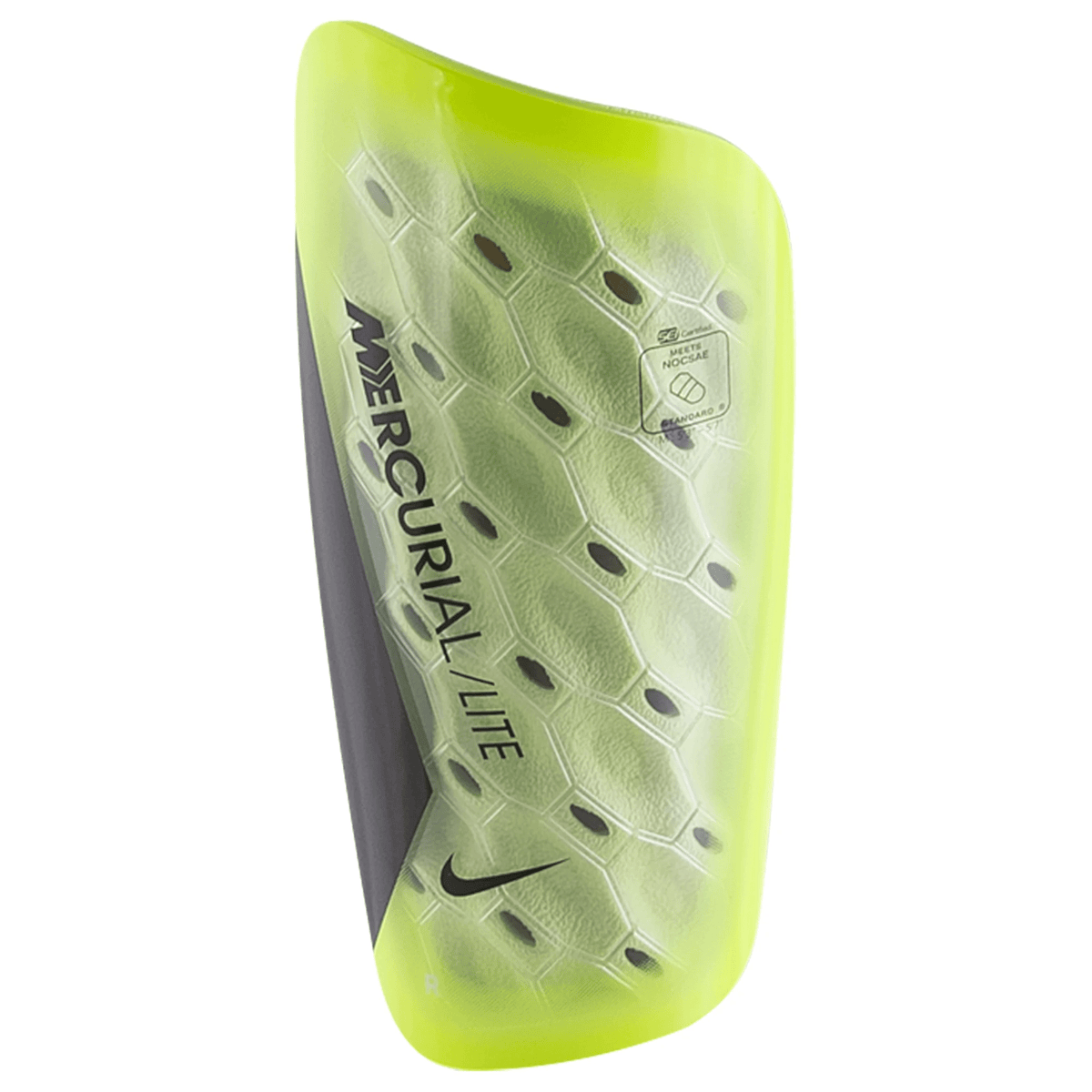 Nike Mercurial Lite Shin Guard (Volt/Black) | SoccerWearhouse