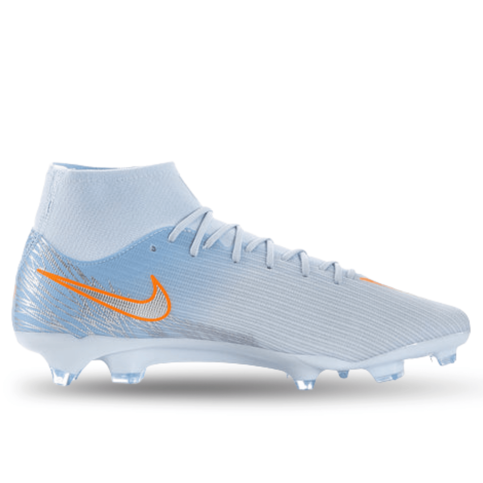 Nike Mercurial Superfly 11 Academy NU4 FG/MG Soccer Cleats (Celestine Blue/Orange/White) | SoccerWearhouse