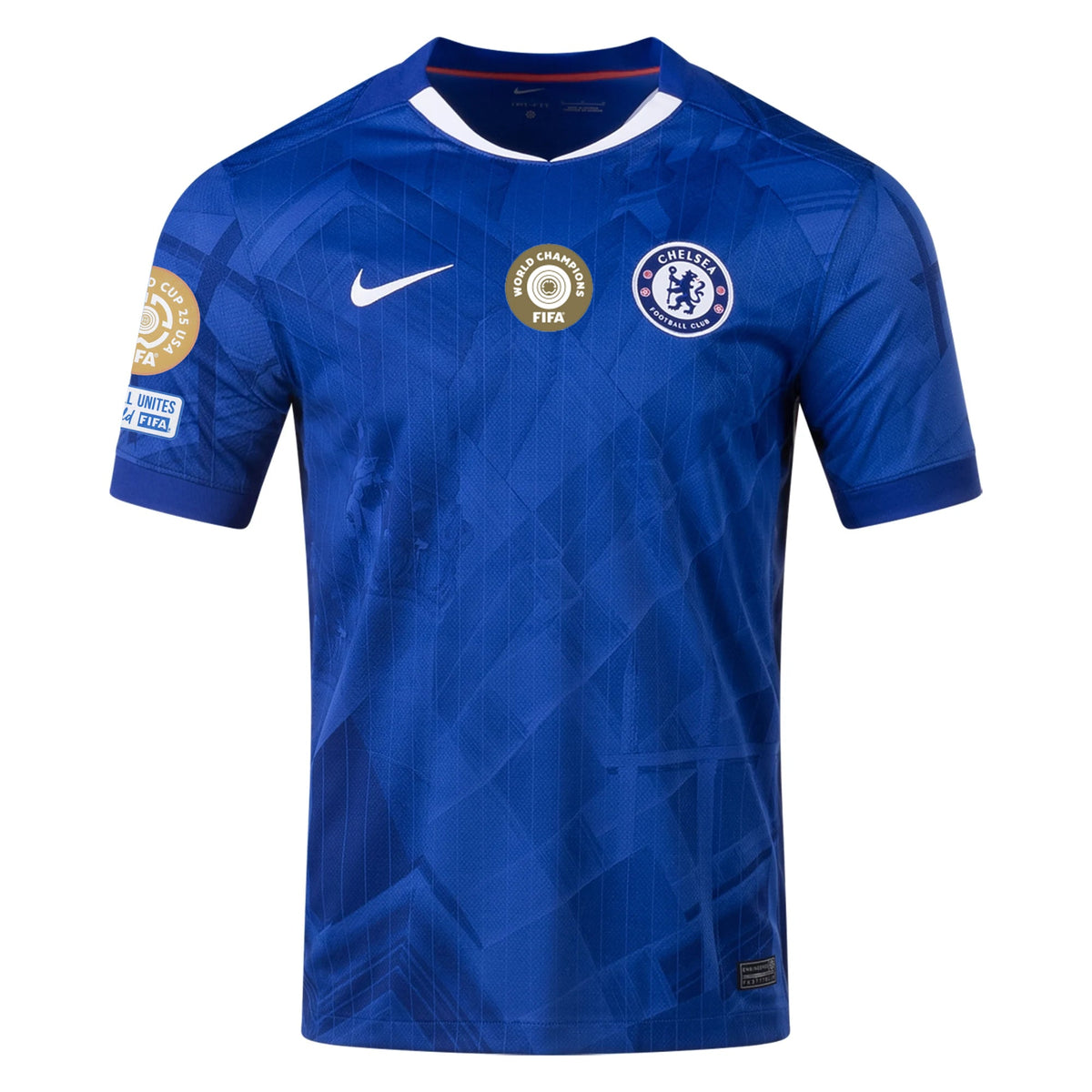 Nike Moisés Caicedo Chelsea Home Jersey w/ Club World Cup Champion Patches 25/26 (Rush Blue/White/Speed Red) | SoccerWearhouse