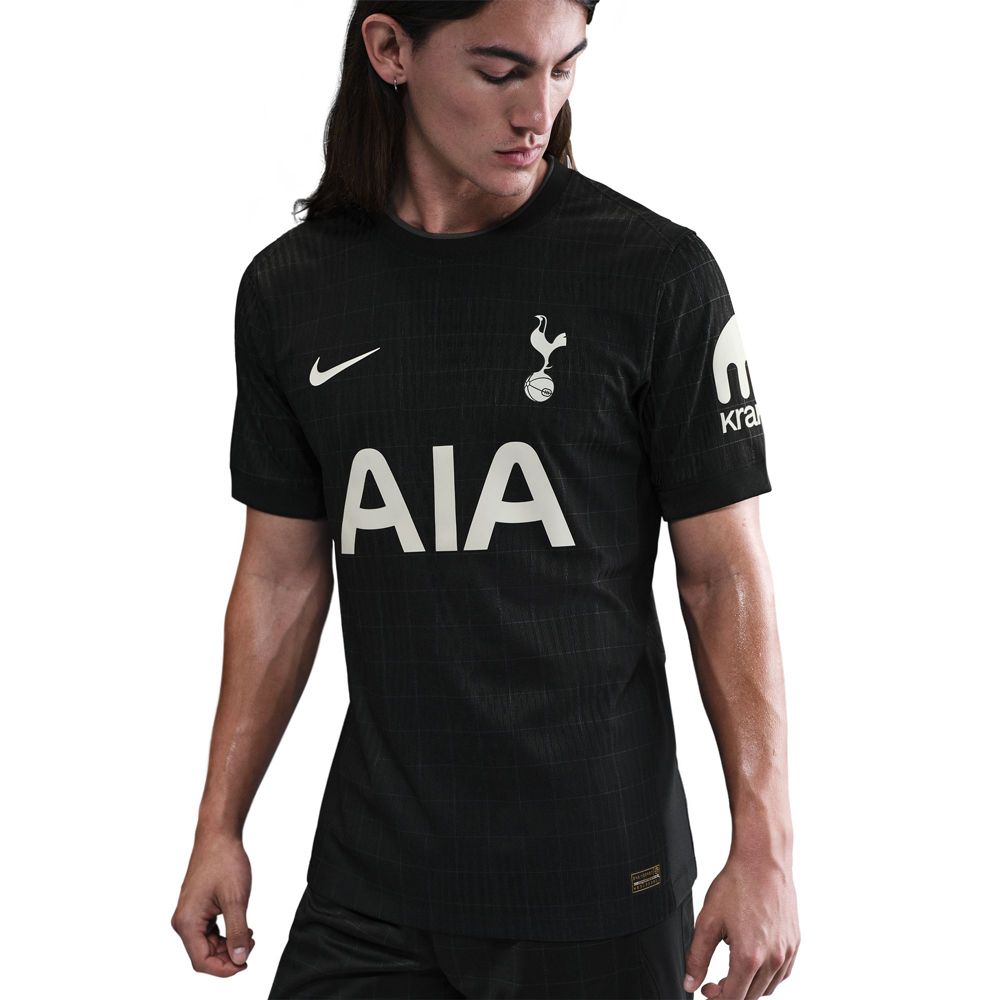 Nike Moore Tottenham Hotspur Authentic Away Jersey 25/26 w/ EPL Patch (Black/Iron) | SoccerWearhouse