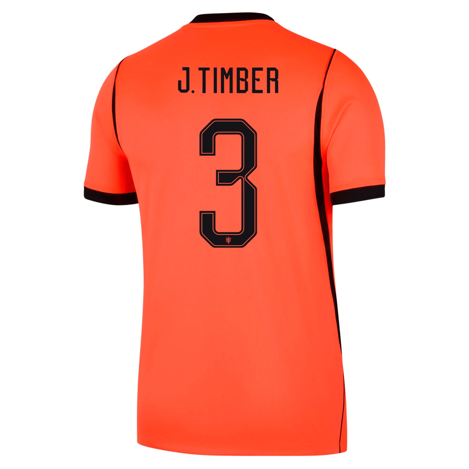 Nike Netherlands Jurrien Timber Home Jersey 2026 (Hyper Crimson/Black) | SoccerWearhouse