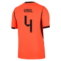 Nike Netherlands Virgil Van Dijk Match Authentic Home Jersey 2026 (Hyper Crimson/Black)