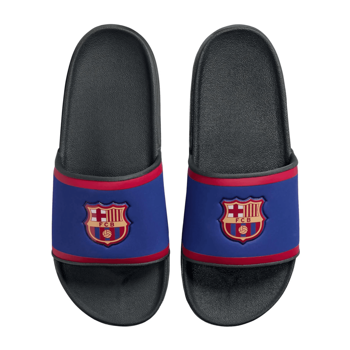 Nike Offcourt Barcelona Slide Sandals (Deep Royal/Club Gold) | SoccerWearhouse
