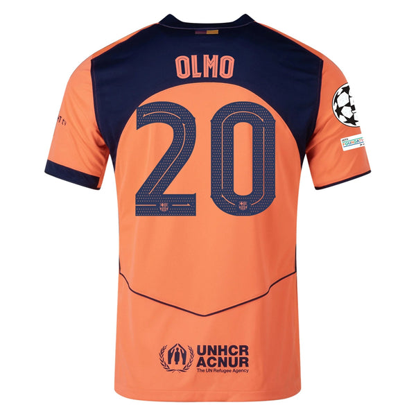 Nike Olmo Men's FC Barcelona T90 Third Jersey 25/26 w/ Champions Leagu