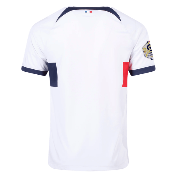 NIKE Paris Saint-Germain アウェイユニフォーム mサイズ Nike Paris Saint-Germain Away Jersey w/ Ligue 1 Patch 23/24 (White/Mid