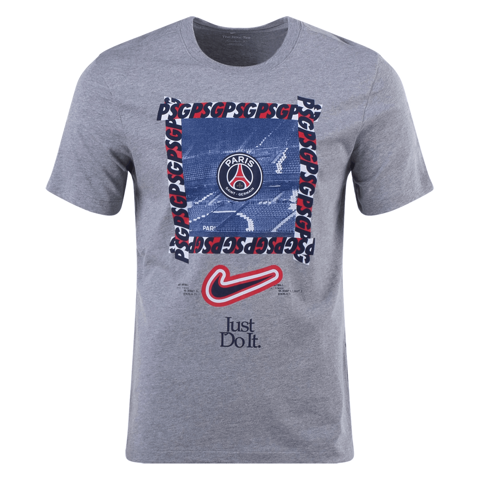 Nike Paris Saint - Germain DNA T-Shirt (Dark Grey Heather) | SoccerWearhouse