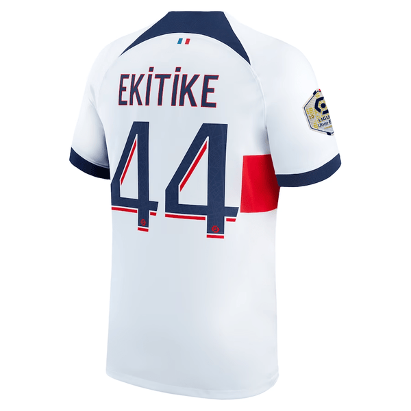 NIKE Paris Saint-Germain ユニフォーム　アウェイ Nike Paris Saint-Germain Huge Etikike Away Jersey w/ Ligue 1 Patch 23/
