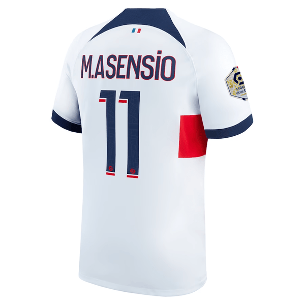 Nike Paris Saint-Germain Marco Asensio Away Jersey w/ Ligue 1 Patch 23