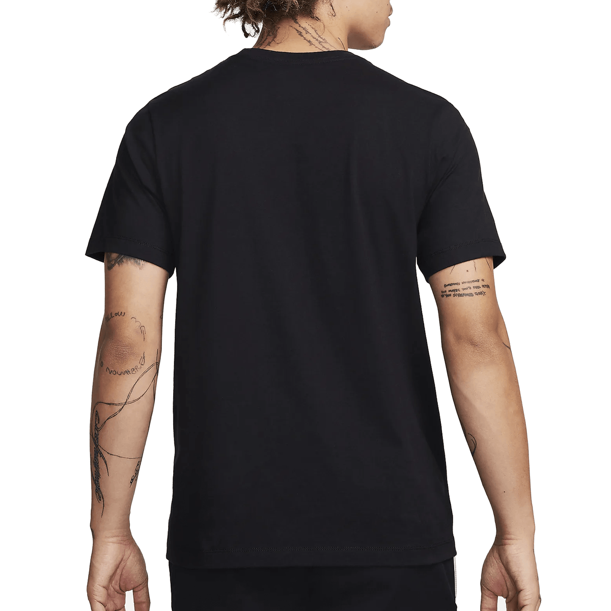 Nike Paris Saint - Germain Swoosh T-Shirt 23/24 (Black) | SoccerWearhouse