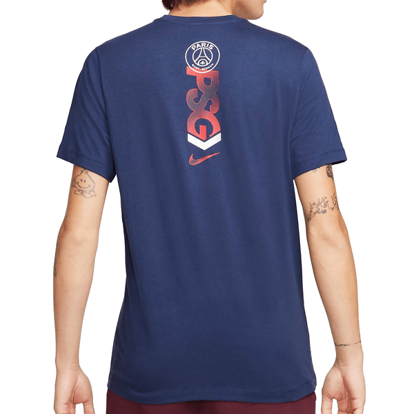 Nike Paris Saint - Germain Swoosh T-Shirt (Midnight Navy) | SoccerWearhouse