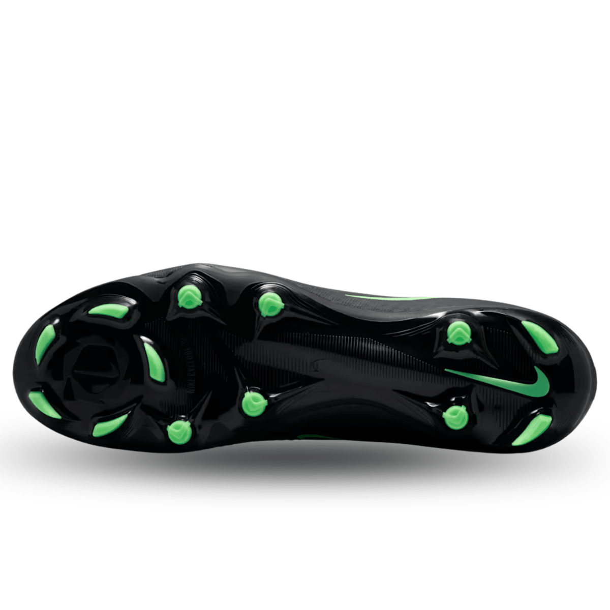 Nike Phantom 6 High Academy FG/MG Soccer Cleats (Black/Illusion Green) | SoccerWearhouse