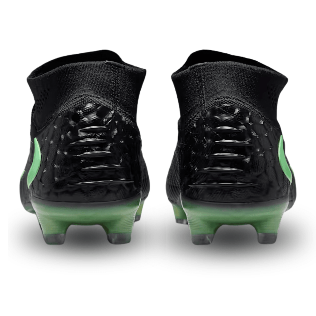 Nike Phantom 6 High Elite FG Soccer Cleats (Black/Illusion Green) | SoccerWearhouse