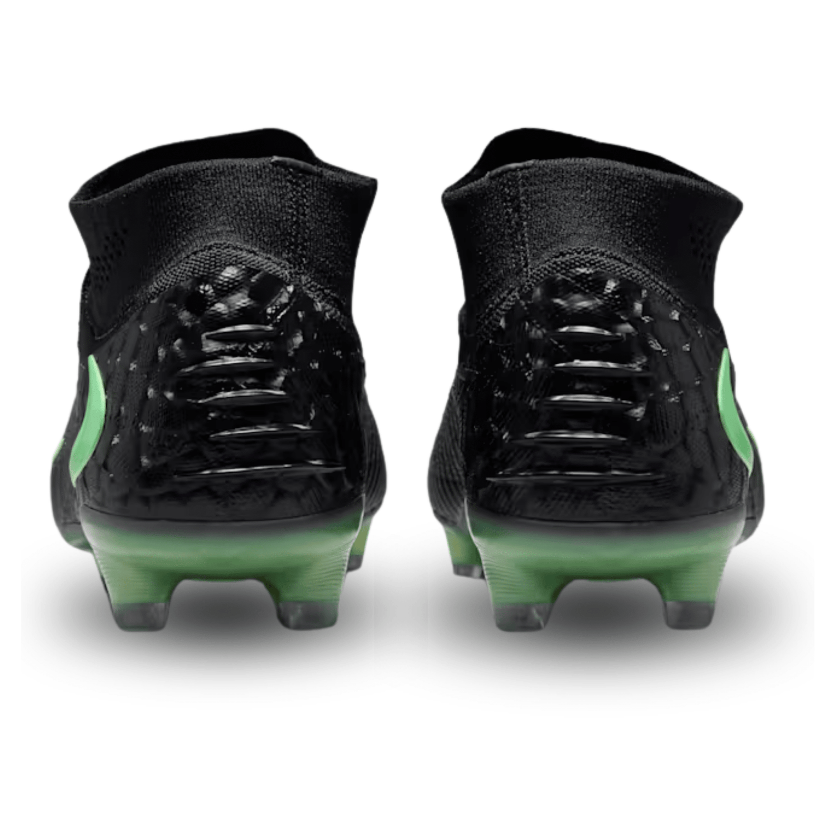 Nike Phantom 6 High Elite FG Soccer Cleats (Black/Illusion Green) | SoccerWearhouse