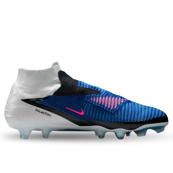 Nike Phantom 6 High Elite FG Soccer Cleats (Racer Blue/Pink Blast/Whit