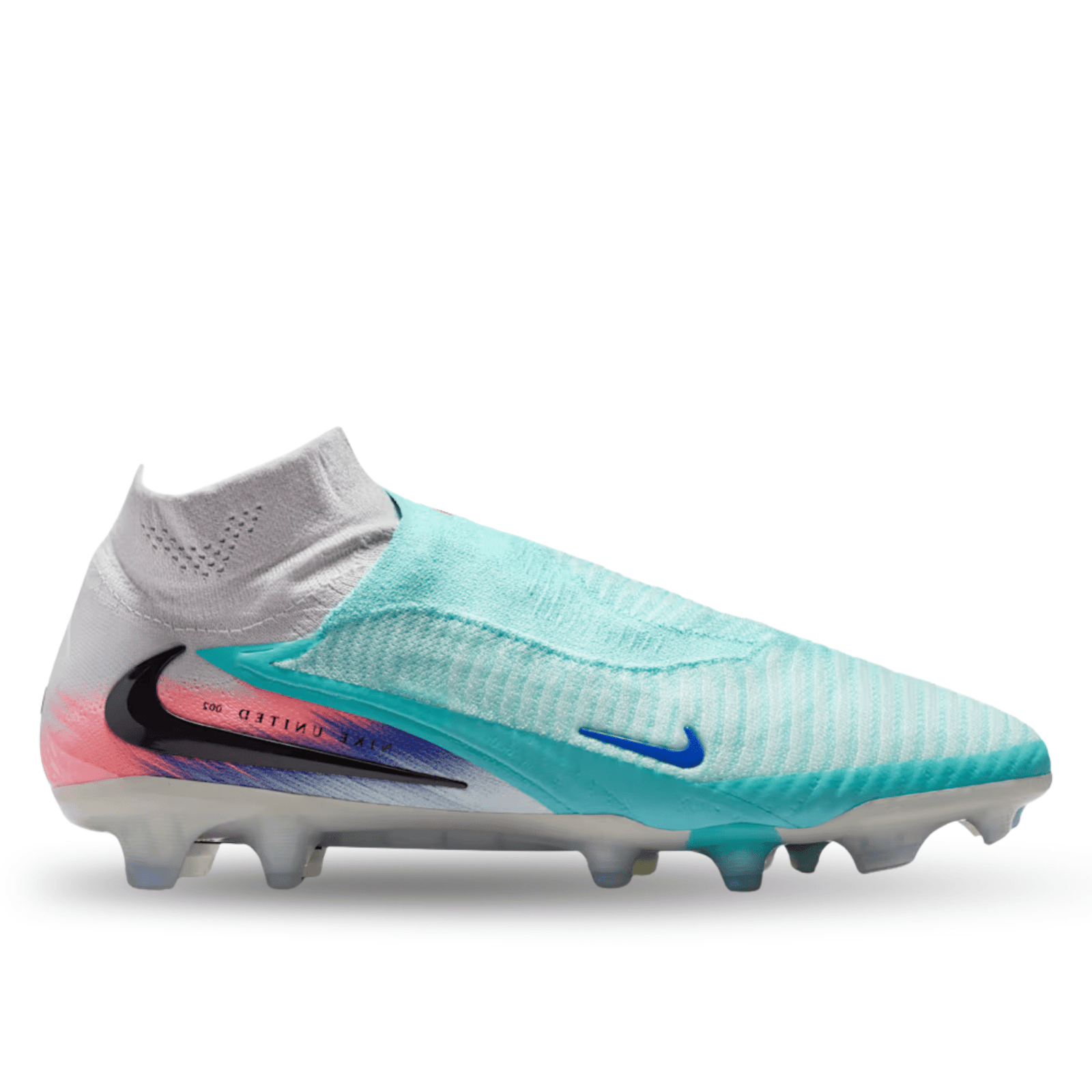 Nike Phantom 6 High Elite NU2 Firm Ground Soccer Cleats (Pistachio Frost/Hyper Orange) | SoccerWearhouse