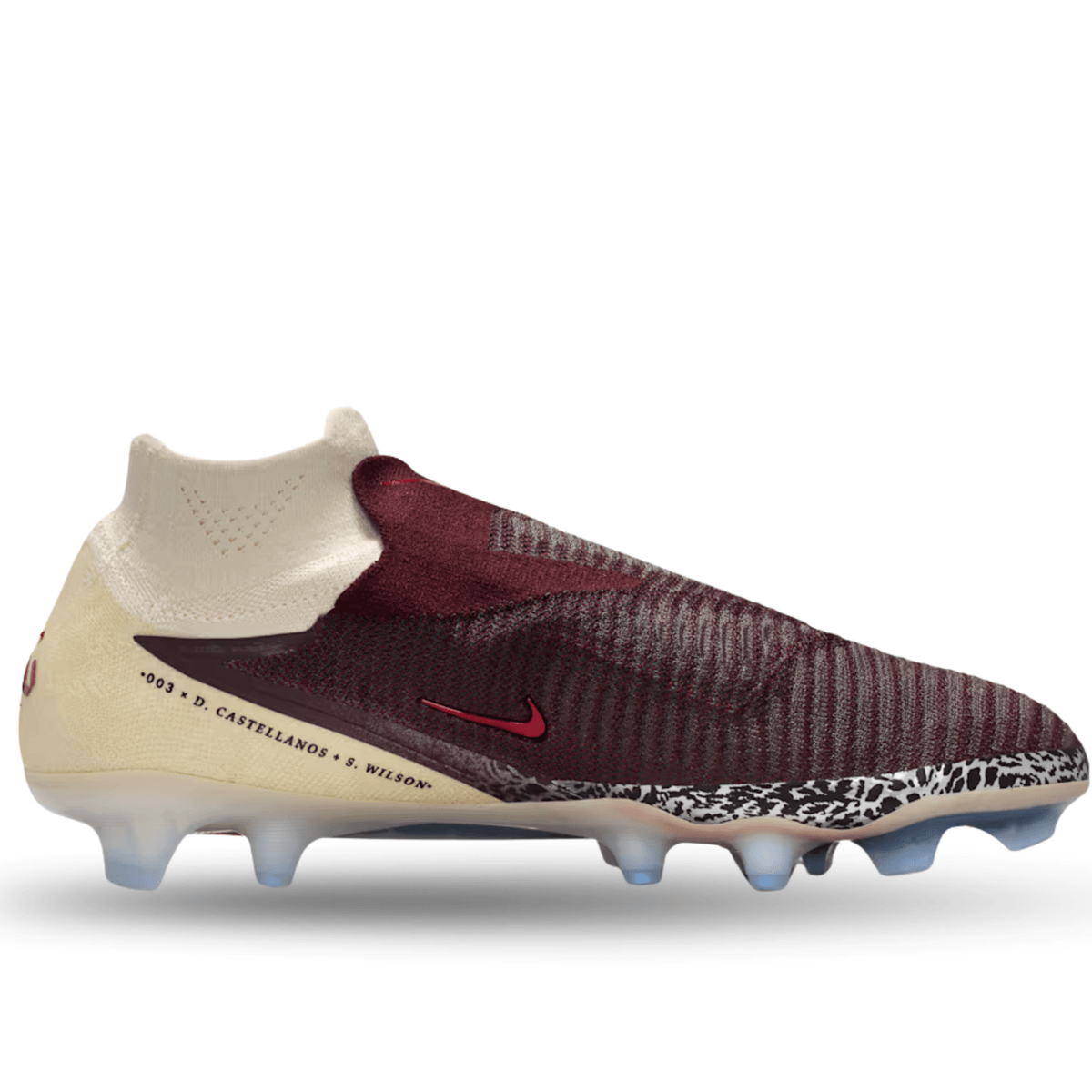 Nike Phantom 6 High Elite NU3 FG Soccer Cleats (Burgundy Crush/University Red) | SoccerWearhouse