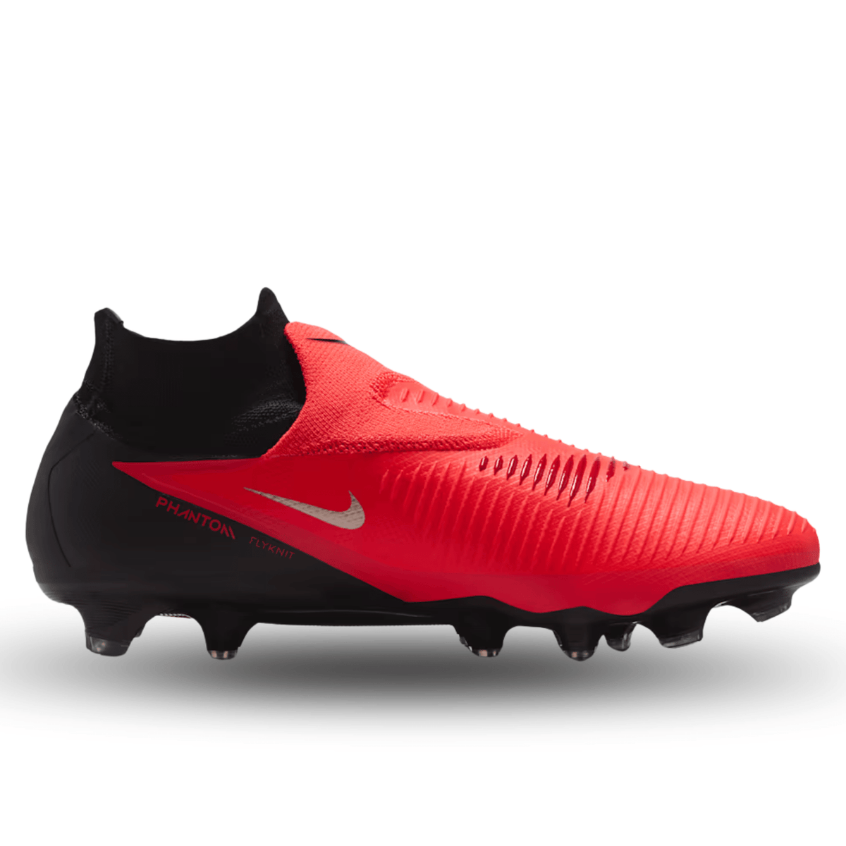 Nike Phantom 6 High Pro FG Soccer Cleats (Bright Crimson/Blur-Black) | SoccerWearhouse