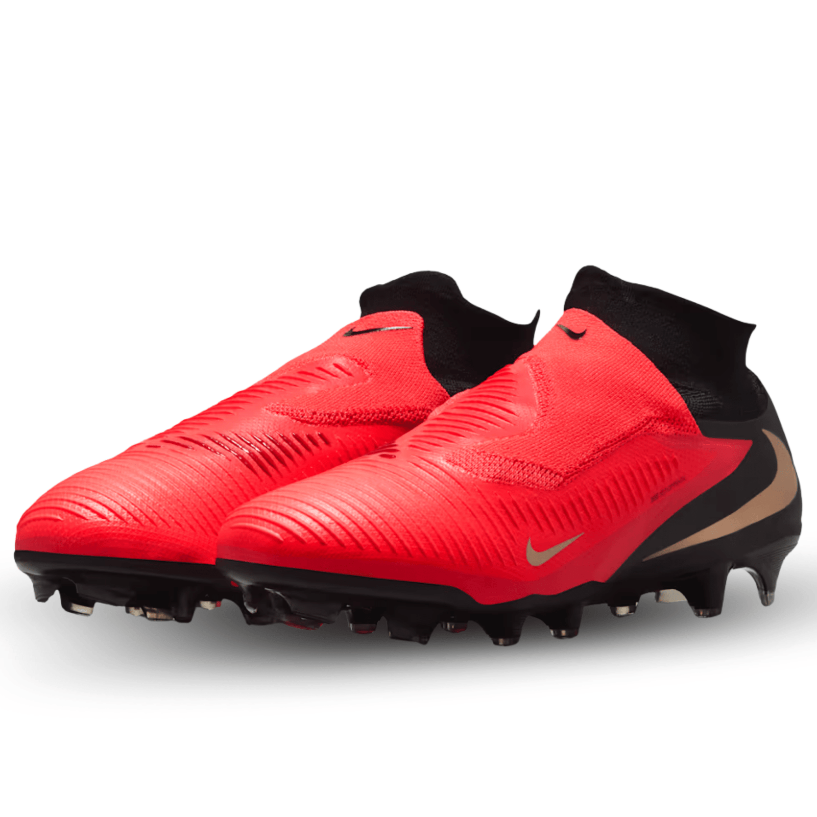 Nike Phantom 6 High Pro FG Soccer Cleats (Bright Crimson/Blur-Black) | SoccerWearhouse