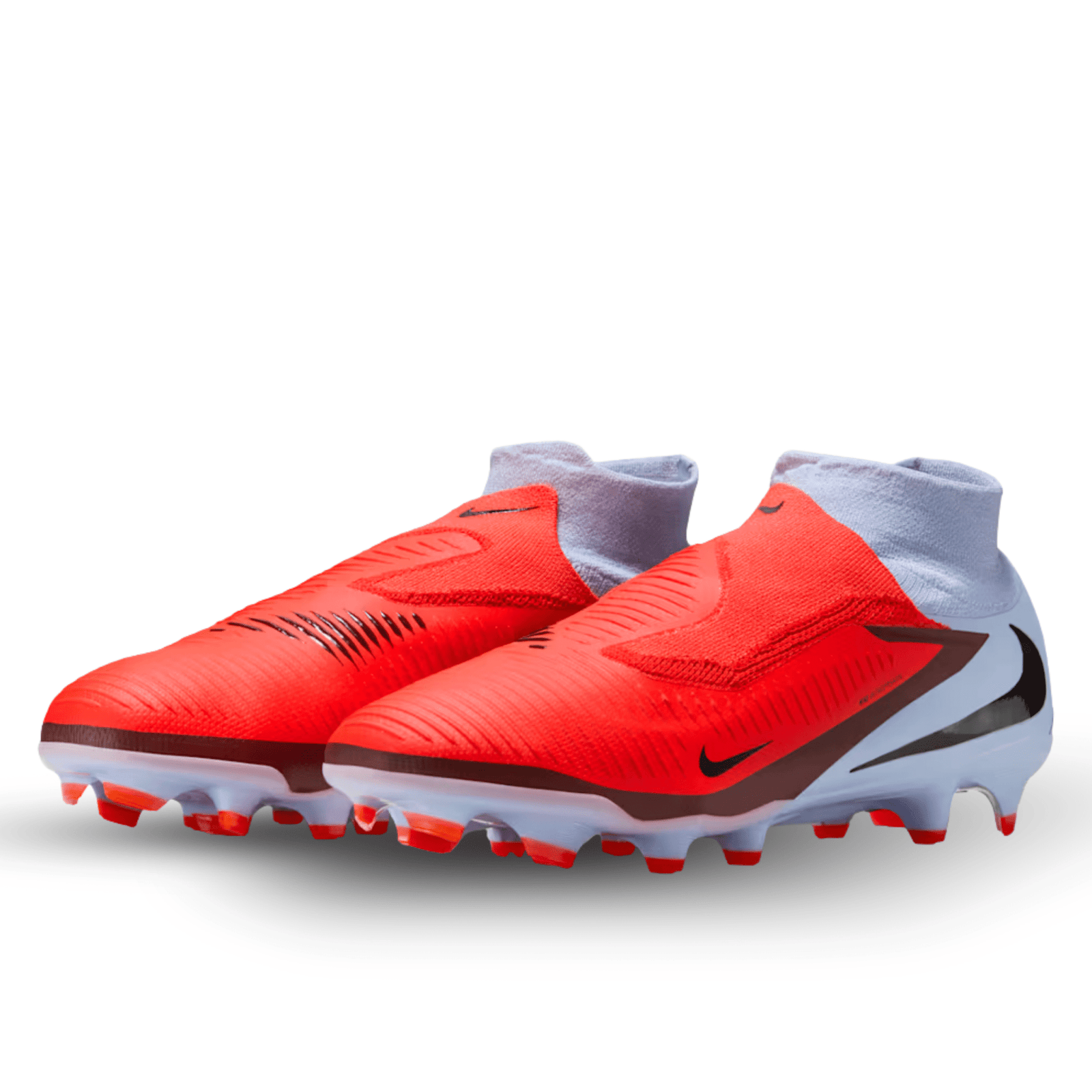 Nike Phantom 6 High Pro Firm Ground Soccer Cleats (Royal Tint/Bright Crimson) | SoccerWearhouse