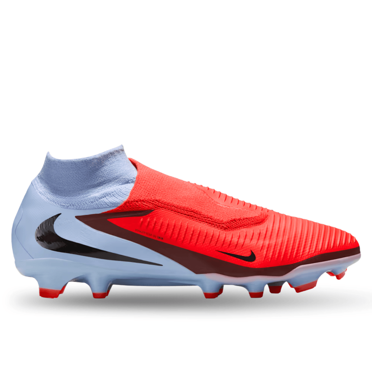 Nike Phantom 6 High Pro Firm Ground Soccer Cleats (Royal Tint/Bright Crimson) | SoccerWearhouse