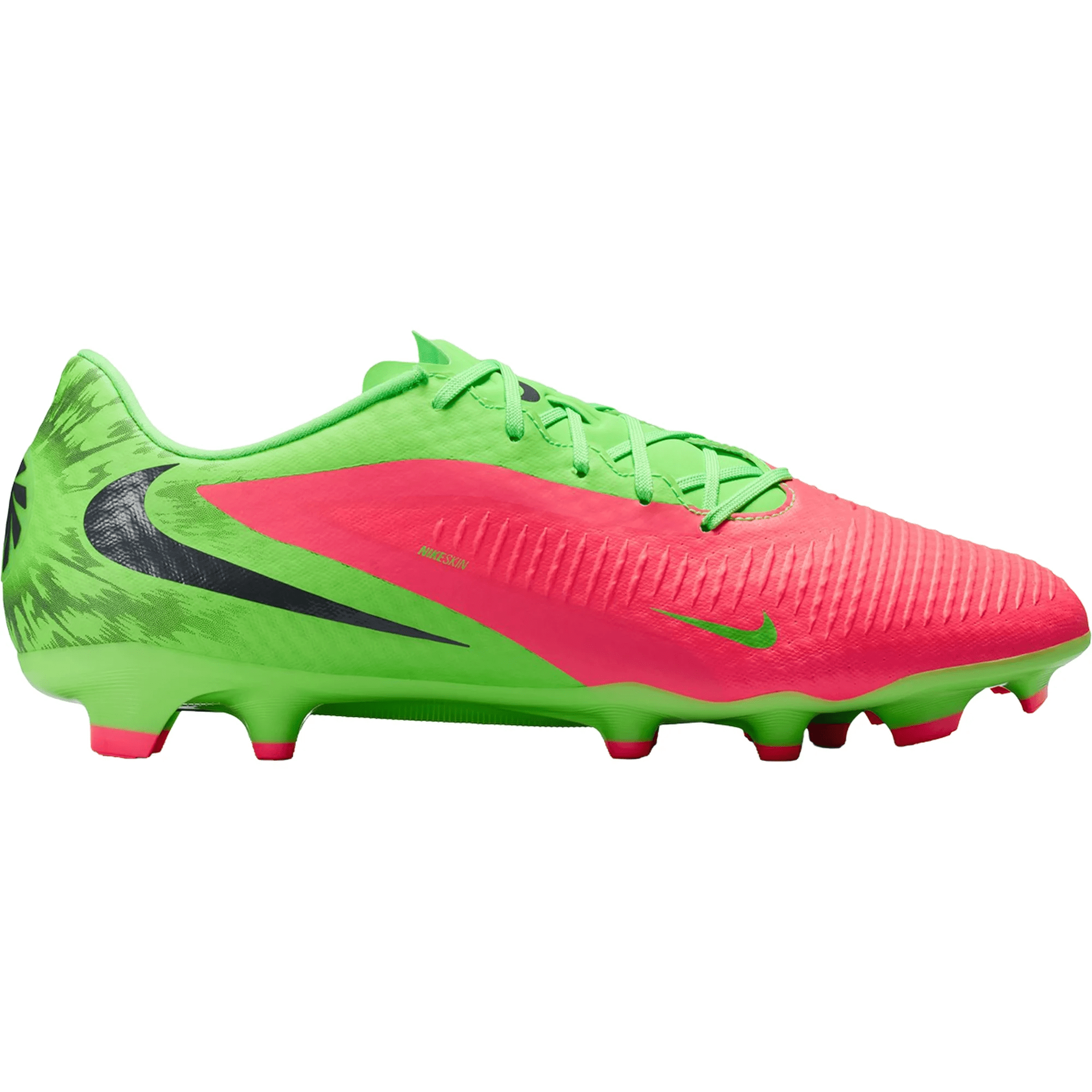 Nike Phantom 6 Low Academy EH FG/MG Soccer Cleats (Hot Punch/Black/Green Strike)