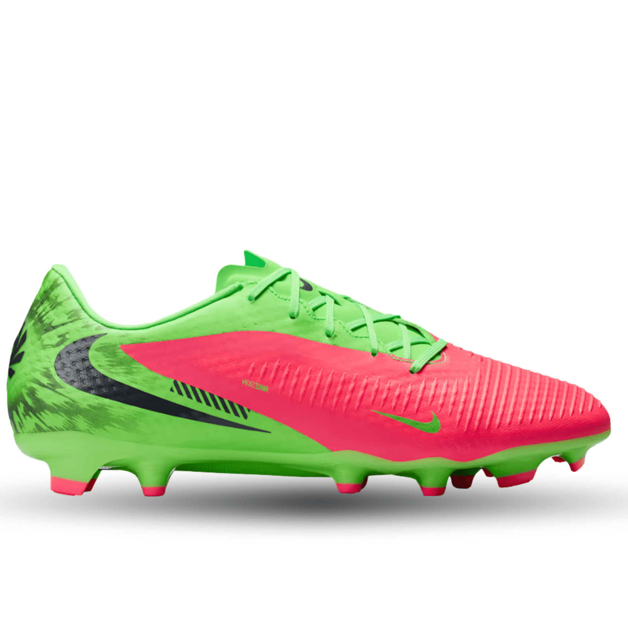 Nike Phantom 6 Low Academy EH FG/MG Soccer Cleats (Hot Punch/Black/Gre