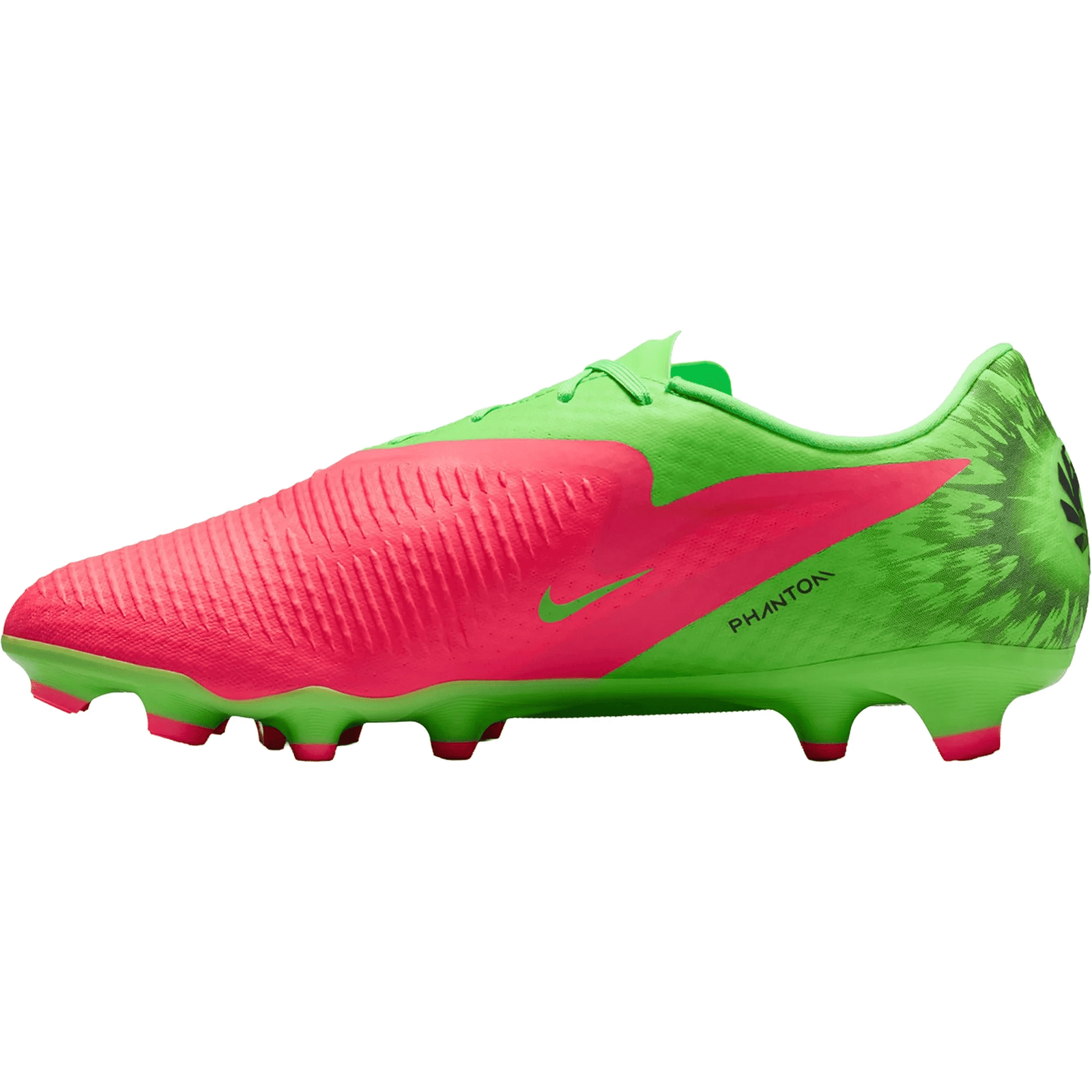 Nike Phantom 6 Low Academy EH FG/MG Soccer Cleats (Hot Punch/Black/Green Strike) | SoccerWearhouse