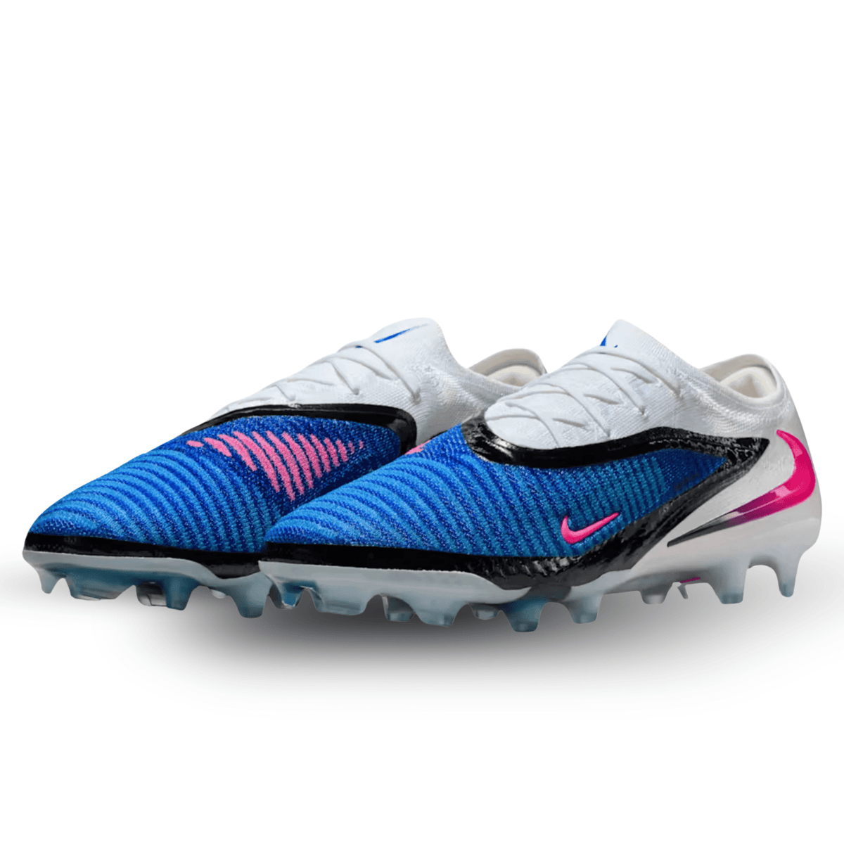 Nike Phantom 6 Low Elite FG Soccer Cleats (Racer Blue/Pink Blast/White) | SoccerWearhouse